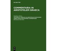 Simplicius Cili Simplicii in Aristotelis physicorum libros qu (Copertina rigida)