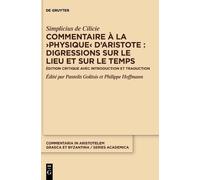 Simplicius de Cilicie Commentaire À La >Physique (Copertina rigida)