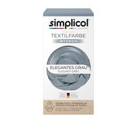 Simplicol 1817 Tintura per Tessuti Colore Intenso Grigio, Kit Tintura Tessuti Lavatrice Indumenti e Tessuti, Contiene Tinta Liquida e Fissante, Tinta per Tessuti Sicura Per Te &eLa Tua Lavatric