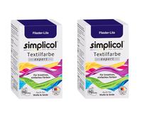 Simplicol EXPERT Colore Tessile FLIEDER Lilla 2 Pezzi Polvere per 600g