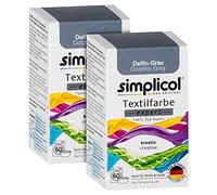 simplicol Expert Tintura Tessuti Lavatrice o Colorazione Manuale: Tingi, Colora e Ripristina Tessuti e Vestiti - Grigio