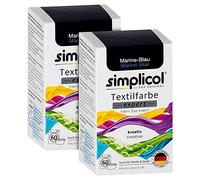 simplicol Expert Tintura Tessuti Lavatrice o Colorazione Manuale: Tingi, Colora e Ripristina Tessuti e Vestiti - Blu