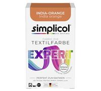 Simplicol Fabric Dye expert, Colorante per tessuti, colore per lavatrice o colore manuale, Arancione (India-Orange 1702), 1 confezione
