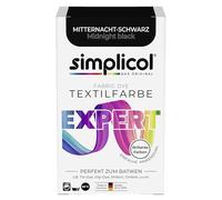 Simplicol Fabric Dye expert, Colorante per tessuti, colore per lavatrice o colore manuale, Nero (Mitternacht-Schwarz 1718), 1 confezione