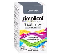 Simplicol Färbemittel Textilfarbe EXPERT Delfin Grigio 150g Per Lana & Seta