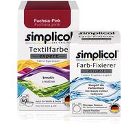 Simplicol - Pittura tessile Expert + Farbfixierer, combi pack Fuchsia-pink 1705