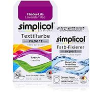 Simplicol - Pittura tessile Expert + Farbfixierer, combi pack Lilas Mauve 1707