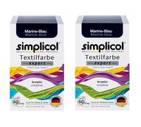 Simplicol Tessuto Vernice Expert 2x Colore Marine Blu per 600g Anche Lana