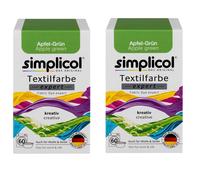 Simplicol Tessuto Vernice Expert 2x Colore Mela Verde per 600g Anche Lana