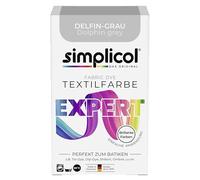 simplicol Tessuto Vernice Expert per Creativo, Semplice Colori, 18 Colore, Colore per Lavatrice o Manuale Colori - Delfin-Grau 1717, 1 Pack