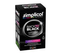 simplicol - Tinta per rinnovo del colore Back-to-Black, colore nero rinfrescante, per lavatrice, delicata sulla pelle, tutto in 1, mix di tinture fai da te per colorare tessuti