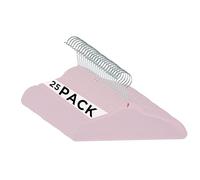 Simplify Confezione da 25 grucce in velluto per bambini, design sottile antiscivolo, salvaspazio, colori da abbinare a qualsiasi infermiera, fard, 25 pezzi