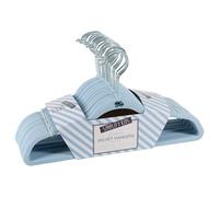 Simplify Kids - Confezione da 25 grucce in velluto, design sottile, antiscivolo, salvaspazio, colori adatti a qualsiasi bambino infermiera, colore: Azzurro