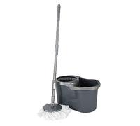 Simplify Set mocio e Secchio autorestrizzanti, Grigio, 16 Litri