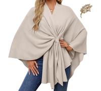 Simplifyleast Shawl Wrap, Elegant Shawl Wraps Soft Open Front Poncho Sweater,Women's Solid Color Shawls, Chic And Light (Yellow)