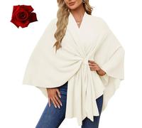 Simplifyleast Shawl Wrap, Elegant Wraps Soft Open Front Poncho Sweater, Women's Solid Color Pashmina Shawl, for Women (#1)