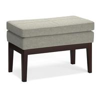 Simplihome Carlson - Panca ottomana piccola, 66 cm, colore: grigio