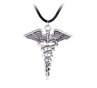 SIMPLIO SIMPLICO SIMPORE Medico del Medico PENDANTE CAMPIO Caduceus NACCHE Spina alla di Nulla per CAPOLA Giorno