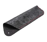 Simpls Handmade in pelle doppia penna Huelle titolare per penna a sfera titolare collinetta penna (nero), Nero