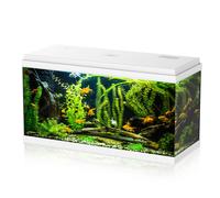 Simply 100 Acquario Completo, Doppia Luce Led, Filtro E Riscaldatore, Bianco
