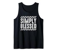 Simply Blessed - Schema a Scacchiera Love Canotta