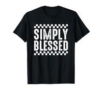 Simply Blessed - Schema a Scacchiera Love Maglietta