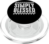 Simply Blessed - Schema a scacchiera Love PopSockets PopGrip per MagSafe
