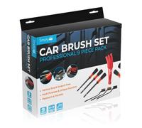 Simply CBS9PC - Set di 9 spazzole Professionali per Auto, Include 5 spazzole per Capelli di Cinghiale, 3 spazzole Metalliche e 1 Spazzola per Bocchetta d'Aria, Pulizia Multiuso, Comodo da Usare