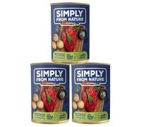 SIMPLY FROM NATURE Cibo umido per cani con cavallo e patate 3 x 400g