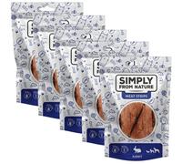 SIMPLY FROM NATURE Meat Strips Strisce di carne di coniglio per cani 5 x 80g