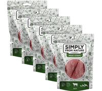SIMPLY FROM NATURE Meat Strips Strisce di carne di manzo per cani 5 x 80g