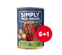 SIMPLY FROM NATURE senza cereali - Cavallo e patate 6 x 400 g + 1 GRATIS