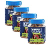 SIMPLY FROM NATURE Smart Bites Snack di cervo per cani 4 x 130g