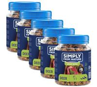 SIMPLY FROM NATURE Smart Bites Snack di cervo per cani 5 x 130g