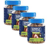 SIMPLY FROM NATURE Smart Bites snack di coniglio per cani 4 x 130g