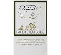 Simply Gentle Organic Paper Stem Buds Bastoncini cotonati 200 pezzi - Bastoncini cotonati