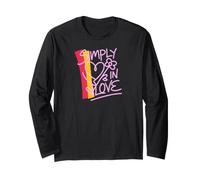 Simply in Love Romantic Design Gifts Maglia a Manica