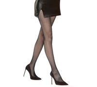 Simply Joshimo Collant a rete da donna con motivo a righe, colore: nero, Occupato Polkadot, Taglia unica