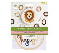 Simply Make Kit per punto croce, motivo: leone carino