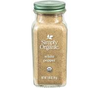 Simply Organic Pepper, White, 2.86 Ounce