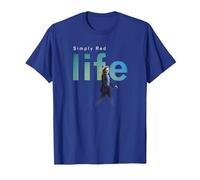 Simply Red Life Maglietta, Uomo, Blu Reale, 3XL