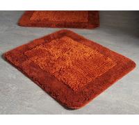 Simply Tappeto Da Bagno In Terracotta 60x90Cm Alto Pelo 15-25Mm