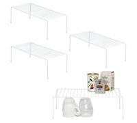 simplywire - Organizer per armadietti da cucina - Confezione da 4 ripiani - Bianco