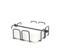 simplywire - Portatovaglioli/Salviette con barra di fermo - Nero