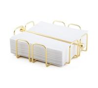 simplywire - Portatovaglioli/salviette con barra di fermo - Oro chiaro