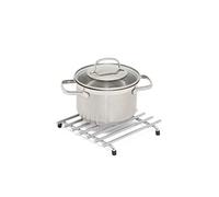 simplywire - Sottopentola - Resistente al calore - Protezione del piano di lavoro della cucina - Quadrato - Cromato