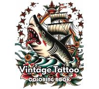 Simpson Collen Vintage Tattoo Coloring Book (Tascabile)