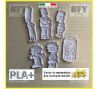 Simpson cookie cutter biscotti PDZ cake design Bart Homer Marge Lisa Maggie Duff