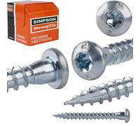 SIMPSON CSA5.0X40 - Viti CSA, 5,0 x 40/250 pezzi, colore: Argento