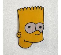 Simpson Face - Toppa ricamata da cucire a forma di cartoni animati